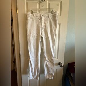Old Navy Extra High-Rise White Jeans